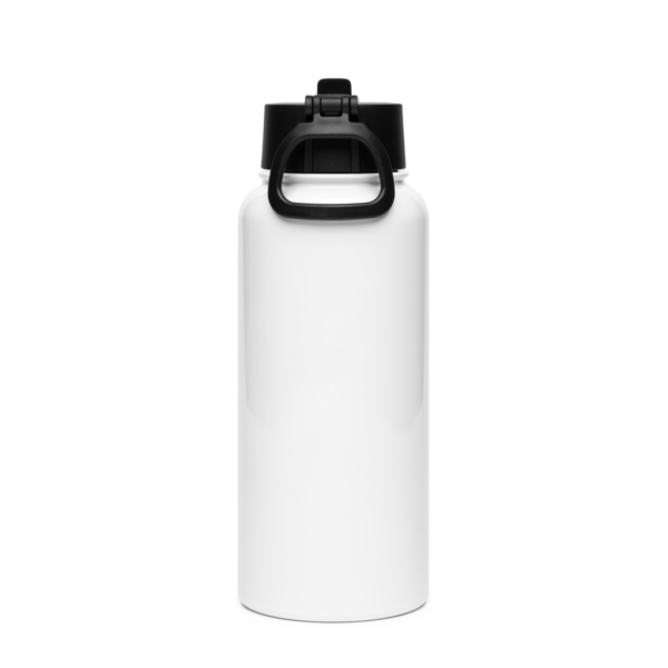 Stainless steel water bottle with a straw lid - Image 2