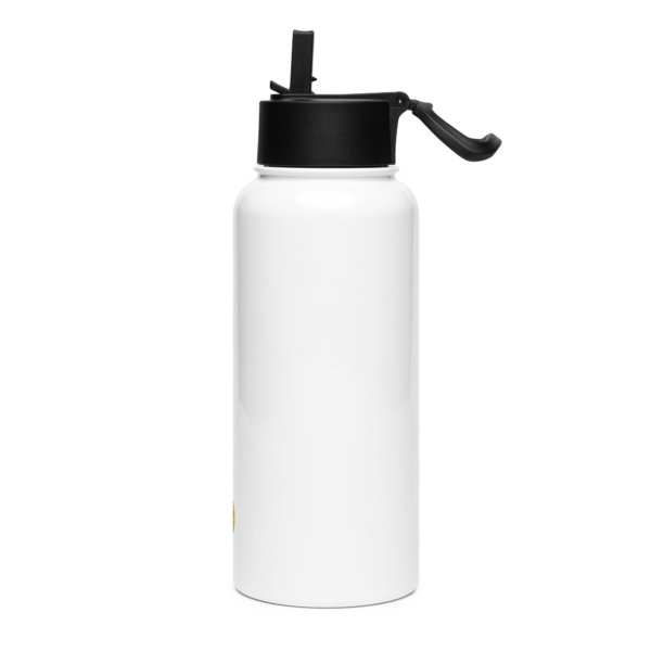 Stainless steel water bottle with a straw lid - Image 3