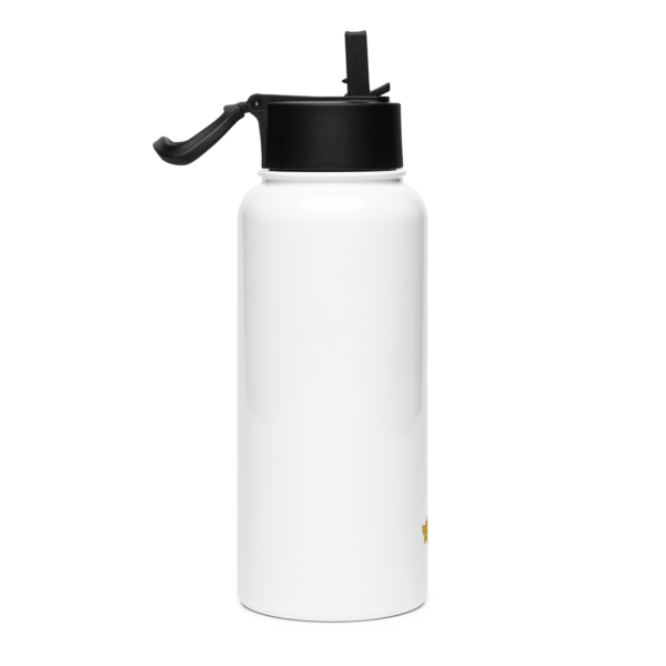 Stainless steel water bottle with a straw lid - Image 4